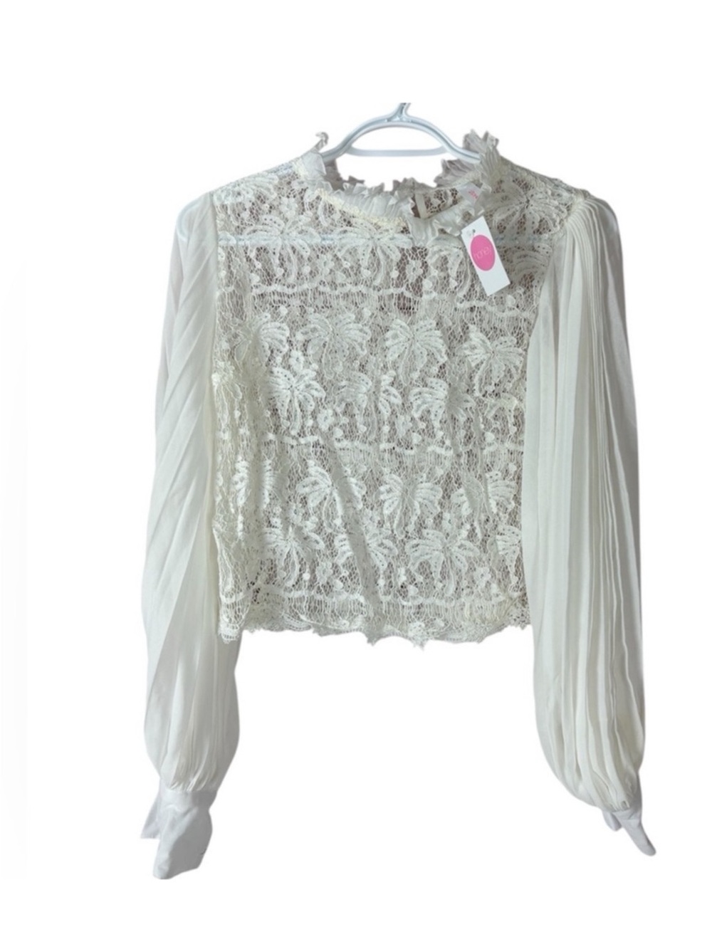 NWT Dressy Ruffle Lace Blouse